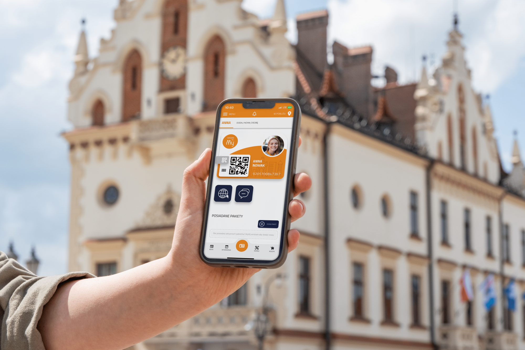 zdjęcie wizualizacji aplikacji Rzeszowska Karta Mieszkańca